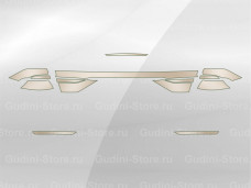 Комплект лекал задних фонарей Audi Q8 (2018) и отражателей в бампере