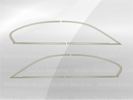 Комплект лекал на молдинги вокруг окон дверей BMW 5-series (2020) G30