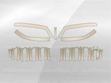 Комплект лекал для решетки радиатора BMW m2 (2018)