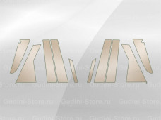 Комплект глянцевых стоек дверей Kia Sorento (2021)