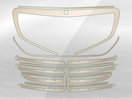 Комплект лекал для решетки радиатора Mercedes-Benz S-class (2013-2019)