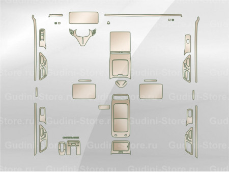 Комплект лекал для салона (дерево) Mercedes-Maybach S-class (2021) (223)