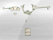 Комплект лекал для деталей интерьера Toyota Camry (2021) без мультимедиа