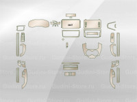 Комплект лекал для салона Toyota Land Cruiser 300 (2021), два варианта салона